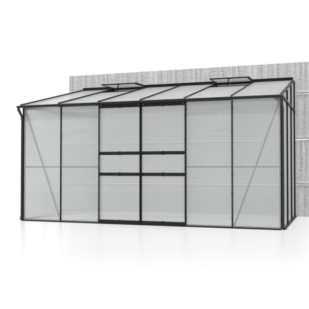 POLIKARBONATNI RASTLINJAK VITAVIA ZIDNI IDA 7800 VP 4MM ČRNA 3.9X2M