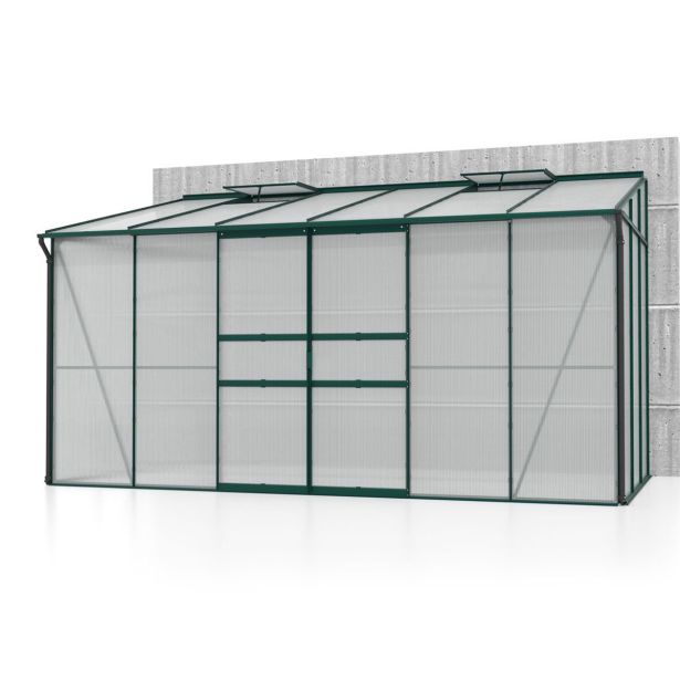 POLIKARBONATNI RASTLINJAK VITAVIA ZIDNI IDA 7800 VP 4MM SMARAGDNA 3.9X2M