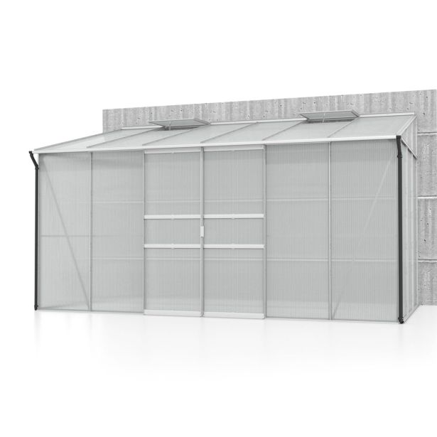 POLIKARBONATNI RASTLINJAK VITAVIA ZIDNI IDA 7800 VP 6MM ALU 3.9X2M