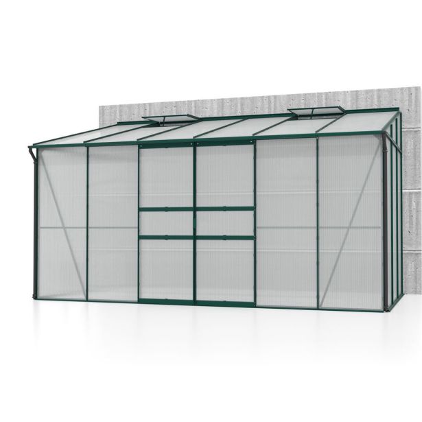 POLIKARBONATNI RASTLINJAK VITAVIA ZIDNI IDA 7800 VP 6MM SMARAGDNA 3.9X2M