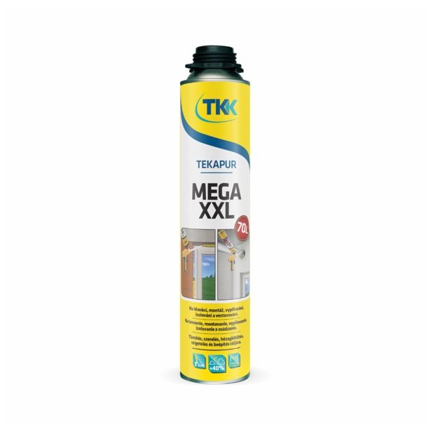 POLIURETANSKA PENA TEKAPUR P 840 ML MEGA XXL 70L