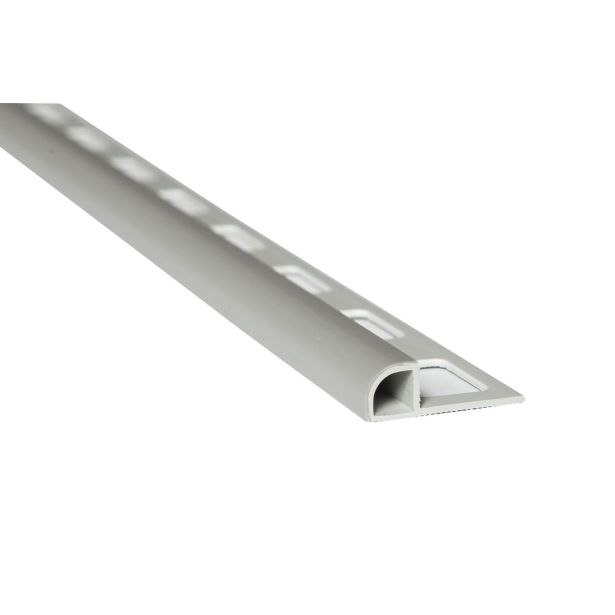 POLKROŽNA LETEV JMK PVC P PROFIL- DOL 2.70M 12.5MM SREBRNA