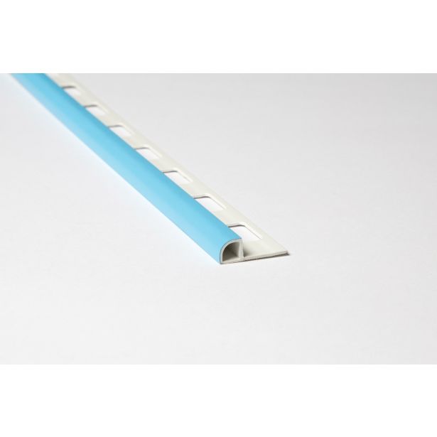 POLKROŽNA LETEV JMK PVC P PROFIL- DOL 2.70M 8MM MODRA