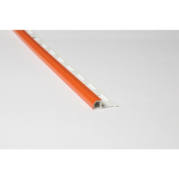 POLKROŽNA LETEV JMK PVC P PROFIL- DOL 2.70M 8MM ORANŽNA