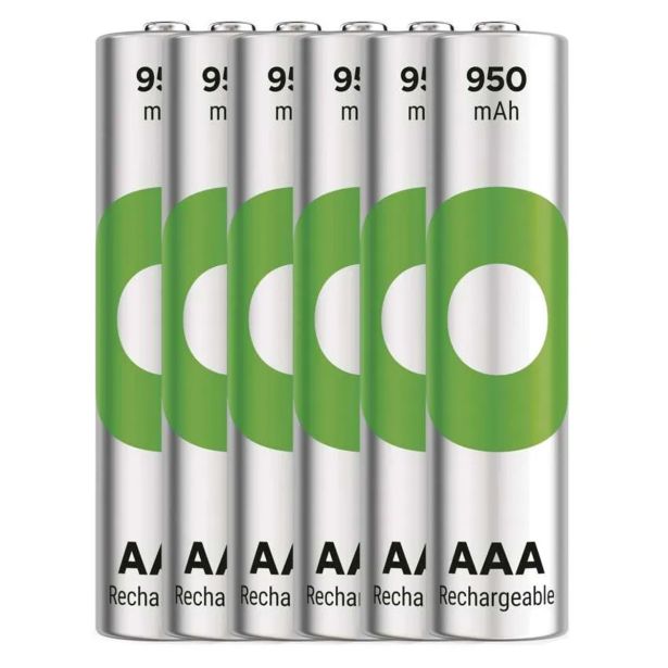 POLNILNI BATER.VLOŽEK GP RECYKO 950 MAH HR03 (AAA) 6KOS
