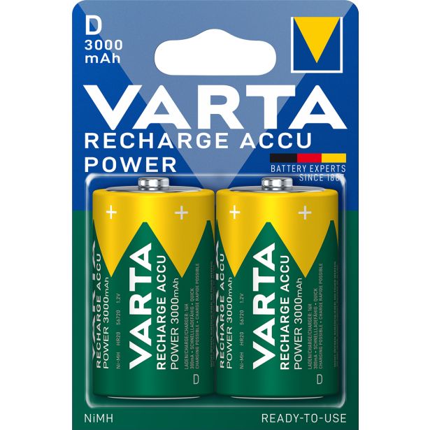 POLNILNI BATER.VLOŽEK VARTA NI-MH HR20 3000MAH 2KOM BL/2