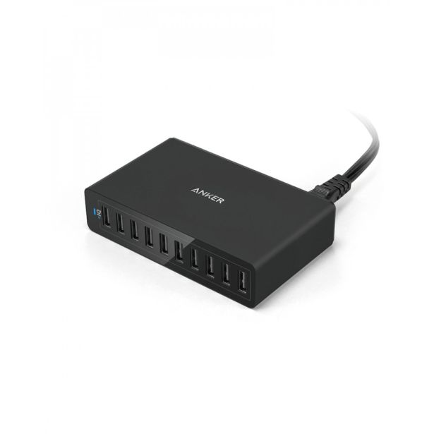 POLNILNIK ZA GSM ANKER 60W 10-PORT