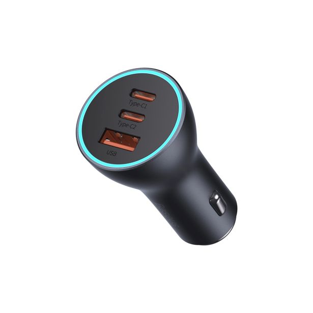 POLNILNIK ZA GSM BASEUS AVTO POLNILEC PRO 65W BASEUS 2XUSB-C+USB
