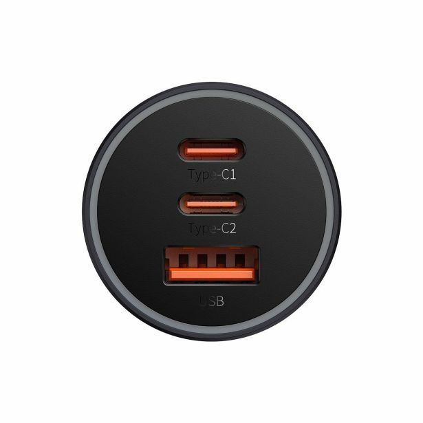 POLNILNIK ZA GSM BASEUS AVTO POLNILEC PRO 65W BASEUS 2XUSB-C+USB