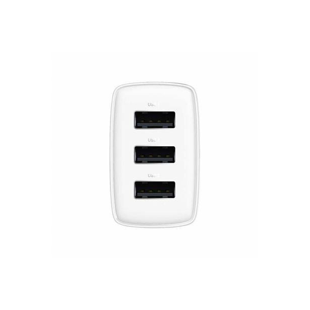 POLNILNIK ZA GSM BASEUS POLNILEC 3 X USB 17W, BASEUS COMPACT BEL