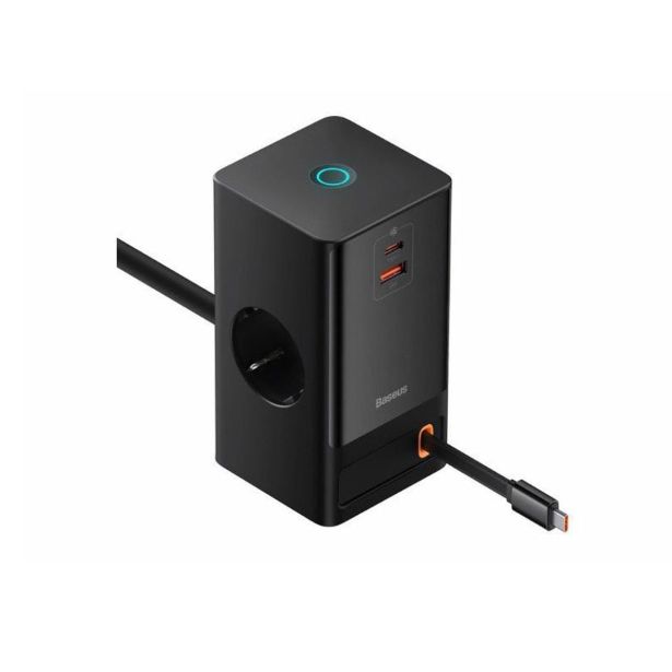 POLNILNIK ZA GSM BASEUS POLNILEC POWERCOMBO 65W BASEUS 2AC+USB+USBC, 1.5M