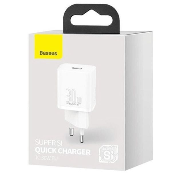 POLNILNIK ZA GSM BASEUS POLNILEC SUPER QUICK 30W BASEUS USB-C BEL