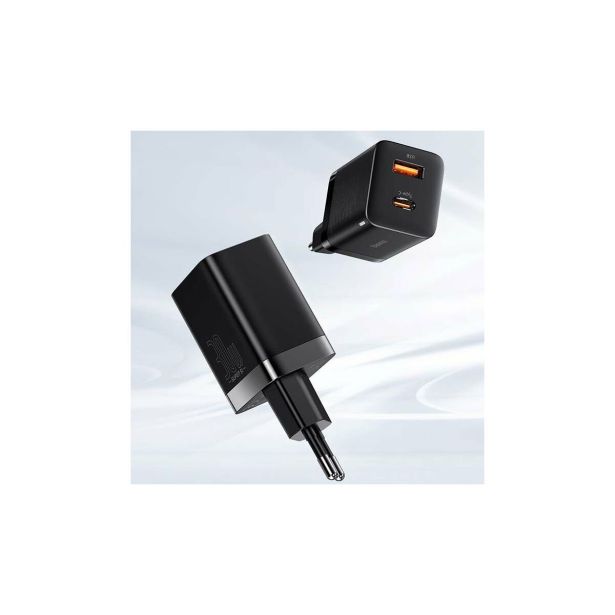 POLNILNIK ZA GSM BASEUS POLNILEC USB/USB-C 30W BASEUS SI PRO QUICK, ČRN