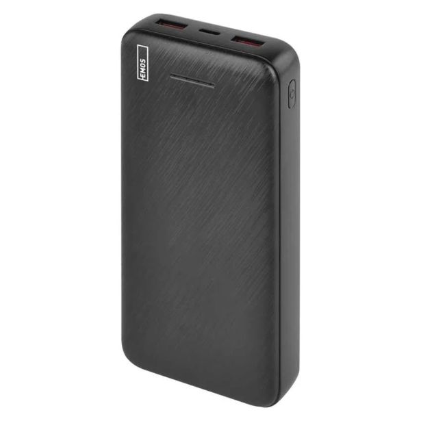 POLNILNIK ZA GSM EMOS ALPHAQ3 20000 MAH, 22.5W, ČRNI