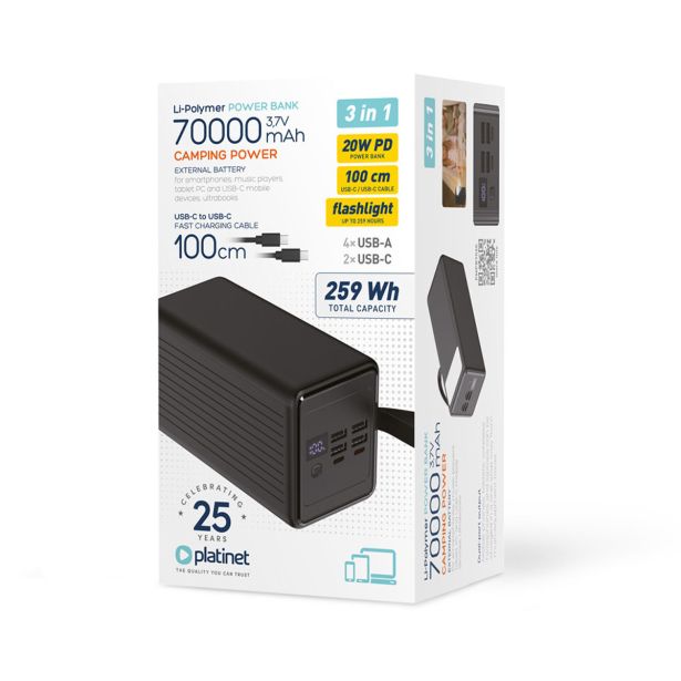 POLNILNIK ZA GSM PLATINET PMPB7020 20W