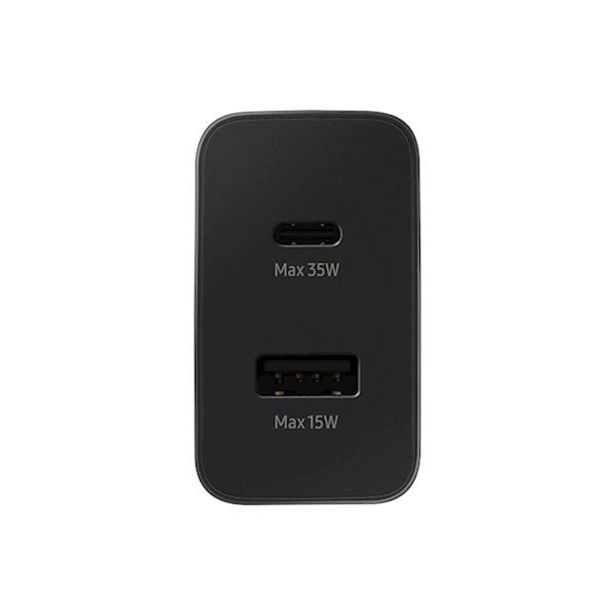 POLNILNIK ZA GSM SAMSUNG ADAPTER DUO TYPE-C/TYPE-A HITRI 35W BLACK