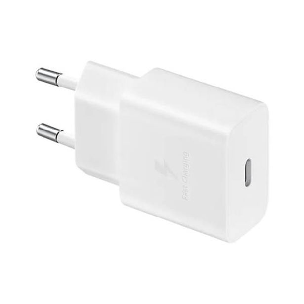 POLNILNIK ZA GSM SAMSUNG ADAPTER HITRI TYPE-C 15W WHITE