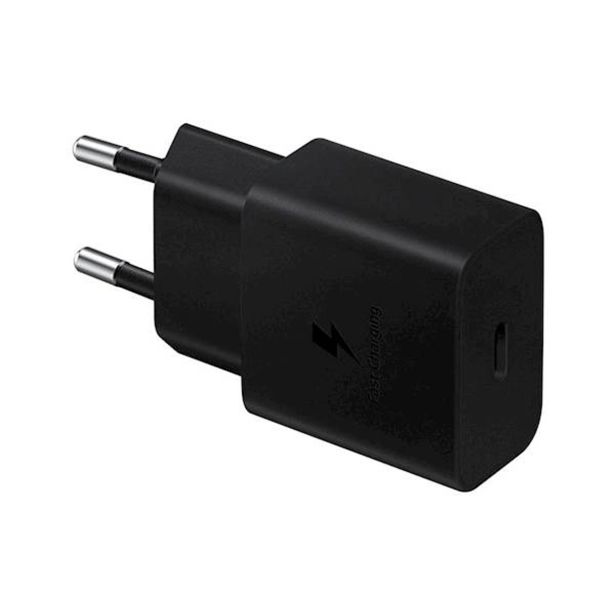POLNILNIK ZA GSM SAMSUNG ADAPTER+KABEL USB-C/USB-C HITRI 15W BLACK