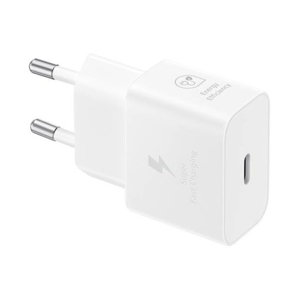 POLNILNIK ZA GSM SAMSUNG ADAPTER TYPE-C HITRI 25W WHITE
