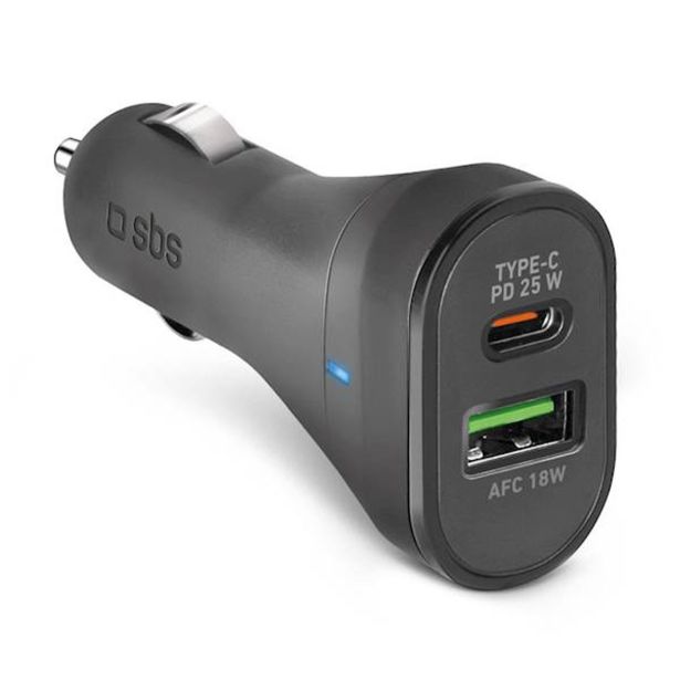 POLNILNIK ZA GSM SBS AVTOPOL. 1XTYPE-C+1XUSB-A