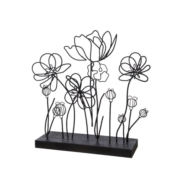 POMLADNA DEKORACIJA DECORIS KOVINSKE CVETLICE NA PODSTAVKU