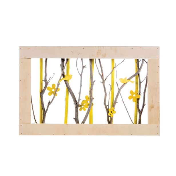 POMLADNA DEKORACIJA GLOSSTYLE LESEN OKVIR 43X27X5 CM