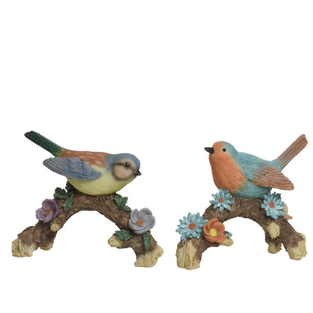 POMLADNA FIGURA DECORIS PTICA NA VEJI, SORT.