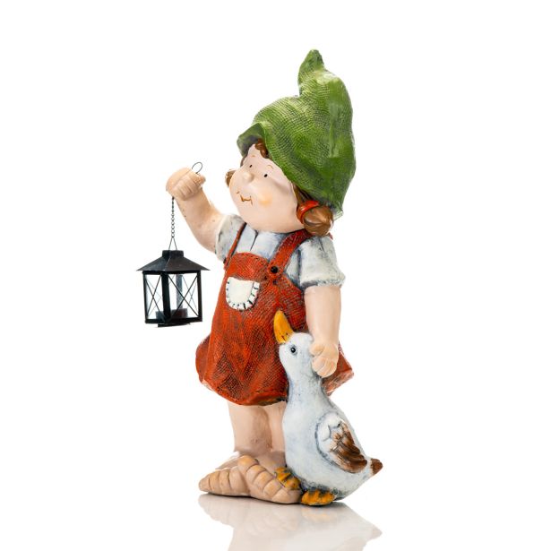 POMLADNA FIGURA GLOSSTYLE DEKLICA 55 CM Z LANTERNO