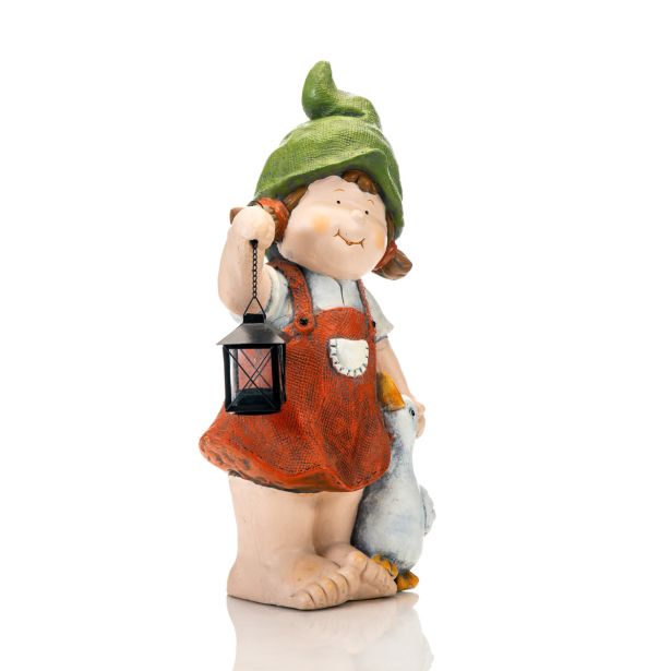 POMLADNA FIGURA GLOSSTYLE DEKLICA 55 CM Z LANTERNO