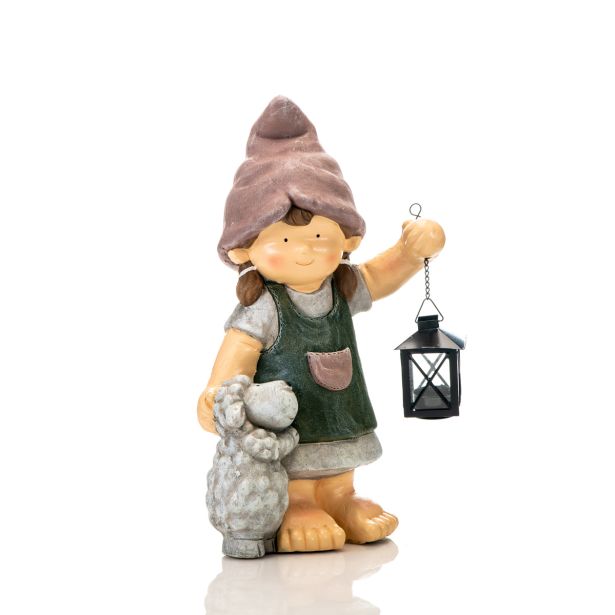 POMLADNA FIGURA GLOSSTYLE DEKLICA Z OVČKO 25.5X16.5X43CM