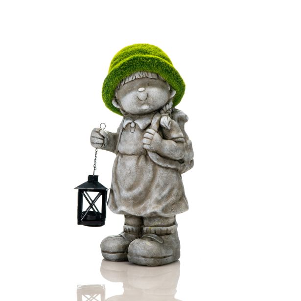 POMLADNA FIGURA GLOSSTYLE PUNČKA Z LANTERNO 19X17.5X42CM