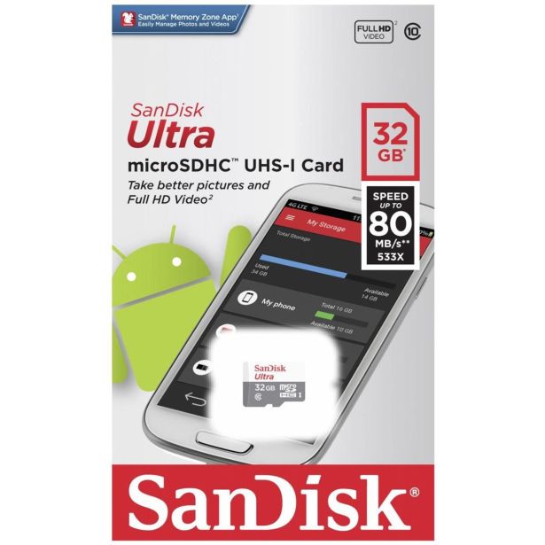 POMNILNIŠKA KARTICA SANDISK SAN 32GB MICRO SDHC