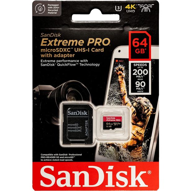POMNILNIŠKA KARTICA SANDISK SAN EXTREME PRO 64GB