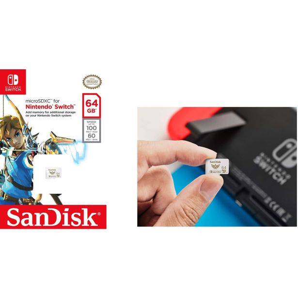 POMNILNIŠKA KARTICA SANDISK SAN MICRO 64GB NINTENDO