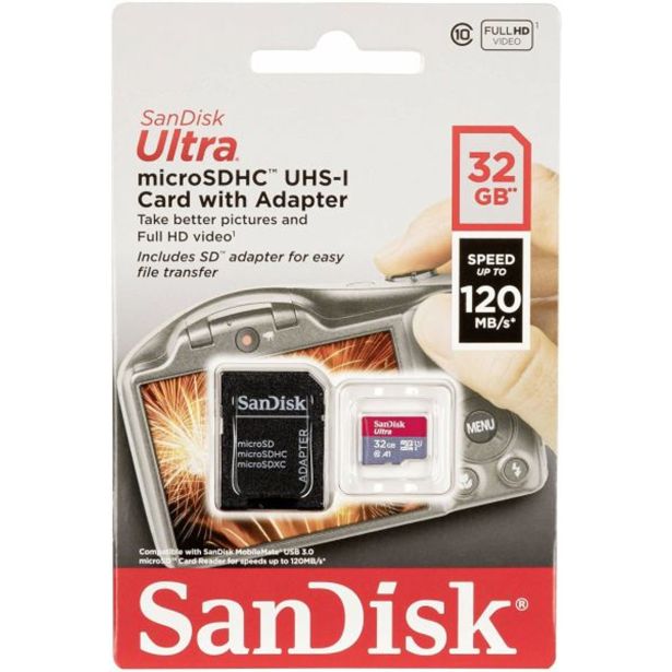POMNILNIŠKA KARTICA SANDISK SAN ULT MICSDHC 120MB/S 32 GB