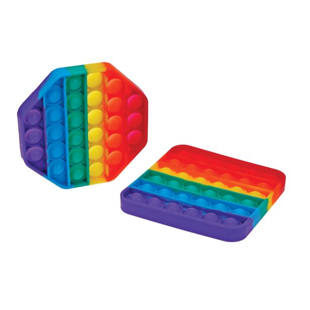 DRUŽABNE IGRE POP IT FIDGET MAVRIČNI, SORTIRANO