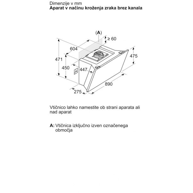 POŠEVNA STENSKA NAPA BOSCH DWK91LT20