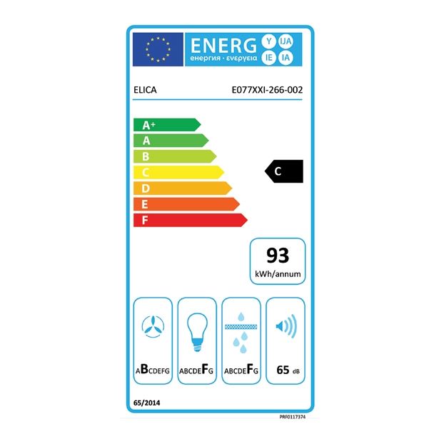 POŠEVNA STENSKA NAPA ELICA LESSENCA BL/A/90