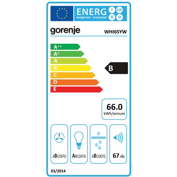 POŠEVNA STENSKA NAPA GORENJE WHI6SYW