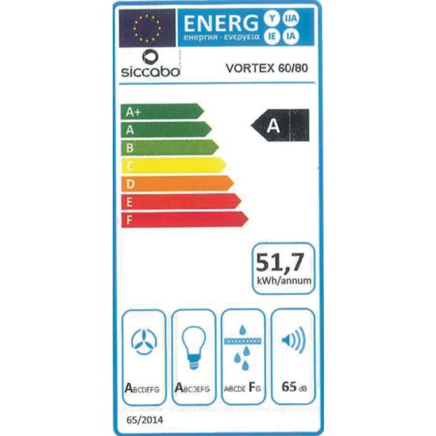POŠEVNA STENSKA NAPA SICCABO VORTEX BLACK 60