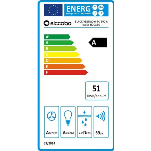 POŠEVNA STENSKA NAPA SICCABO WHITE VERTIGO 60 TC EVO