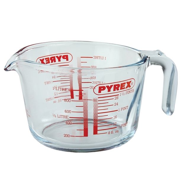 POSODA ZA MEŠANJE PYREX VRČ 1 L MERILNI STEKLEN