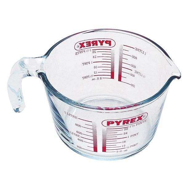 POSODA ZA MEŠANJE PYREX VRČ 1 L MERILNI STEKLEN