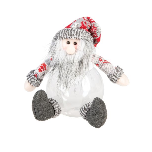 DEKORACIJA GLOSSTYLE POSODA ZA SHRANJEVANJE 23 CM SNEŽAK ALI BOŽIČEK