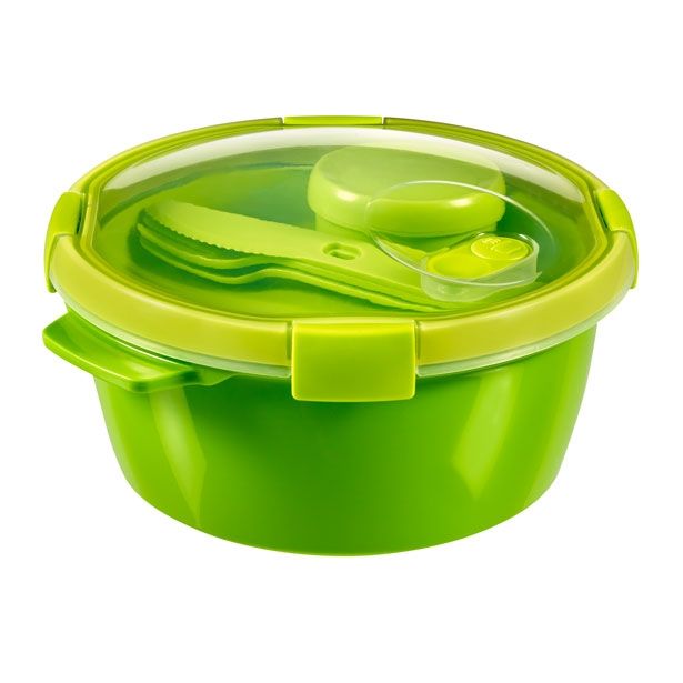 POSODA ZA SHRANJEVANJE CURVER 1.6 LIT SET LUNCH TO GO ZELENE BARVE