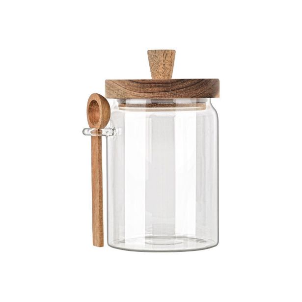 POSODA ZA SHRANJEVANJE ESTIA STEKLENA Z ŽLICO 850 ML ALLURE 01-17460