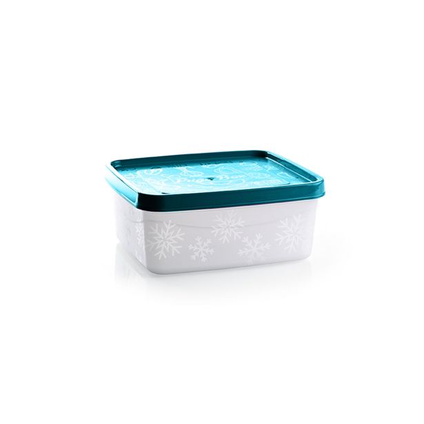 POSODA ZA SHRANJEVANJE UCSAN PLASTIK 14X12.5X6 CM 0.65 L MODER POKROV
