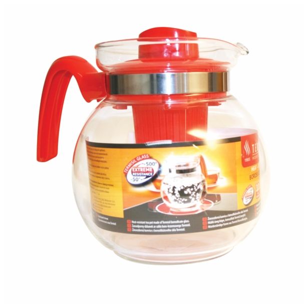 POSODA ZA TOPLE NAPITKE AFIRMA ČAJNIK 1.5 L BARVNI POKROV S CEDILOM