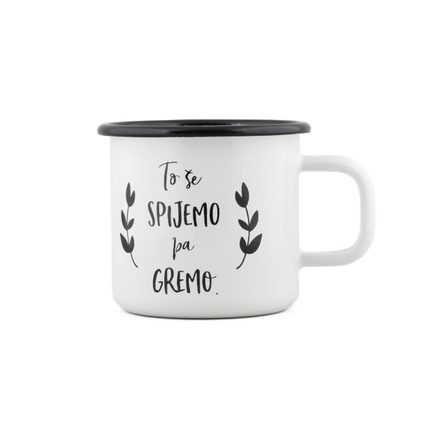 POSODA ZA TOPLE NAPITKE CUCKOO CUPS EMAJLIRAN LONČEK 8 CM, 0.37 L TO ŠE SPIJEMO