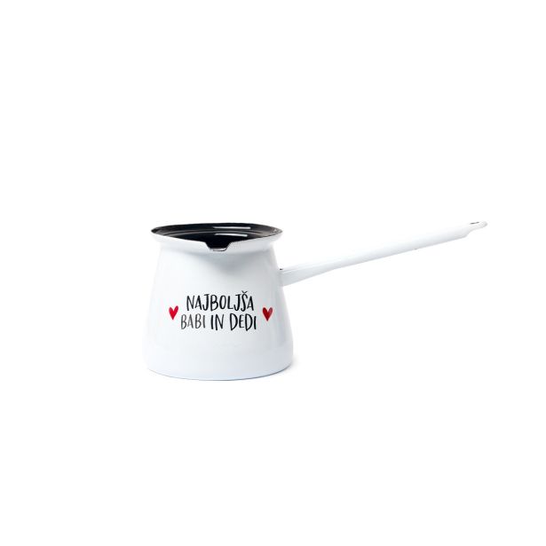 POSODA ZA TOPLE NAPITKE CUCKOO CUPS EMAJLIRANA DŽEZVA 11 CM, 0.70 L NAJ BABI IN DEDI